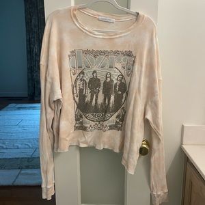 Daydreamer The Doors Vintage Crop Thermal Top